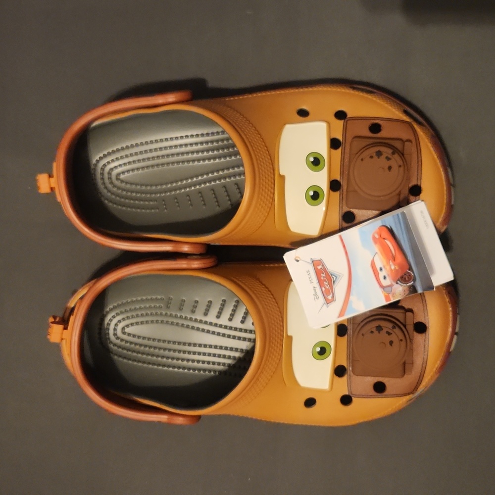 NWT Crocs Cars Mater Classic Clog men's 6 women's 8